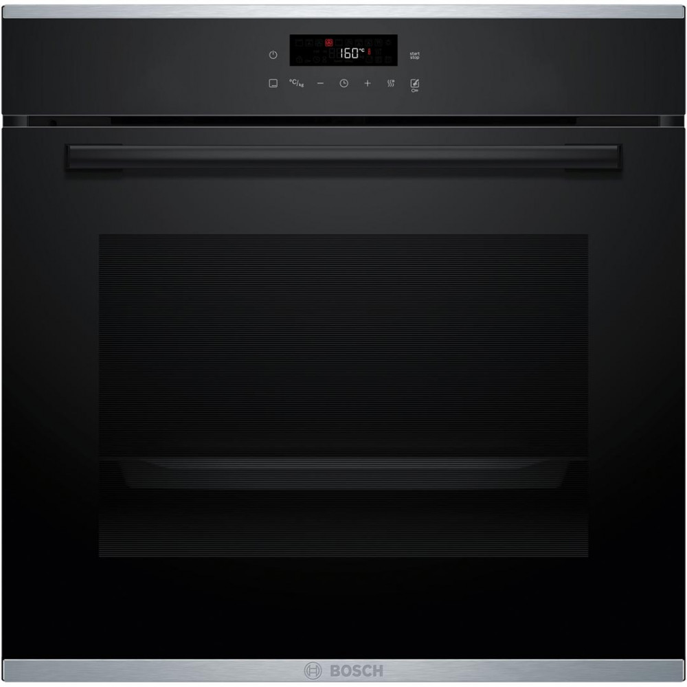 Духова шафа Bosch електрична, 71л, A+, дисплей, конвекція, піроліз, телескопічні направляючі, чорний