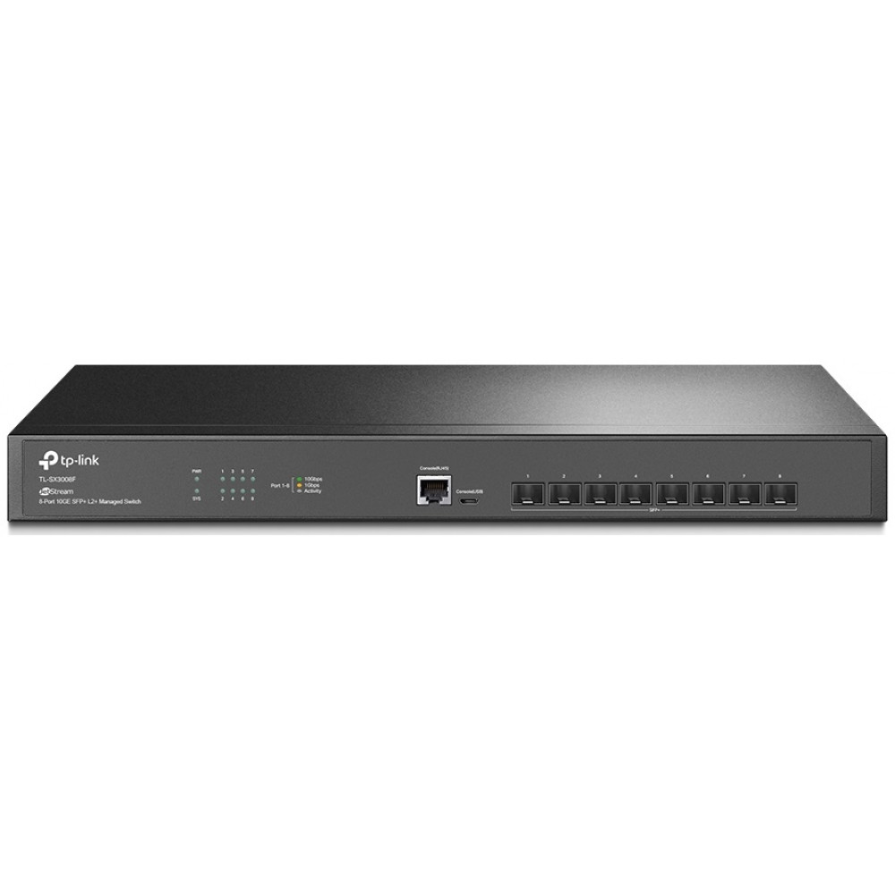 Комутатор TP-LINK SX3008F 8xSFP+, Керований L2