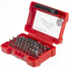 Біти Milwaukee Shockwave, набір 32шт, сталь, кейс Біти Milwaukee Shockwave, набір 32шт, сталь, кейс