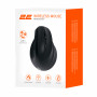 Миша 2E MF325 Silent, WL/BT, вертикальна, чорний