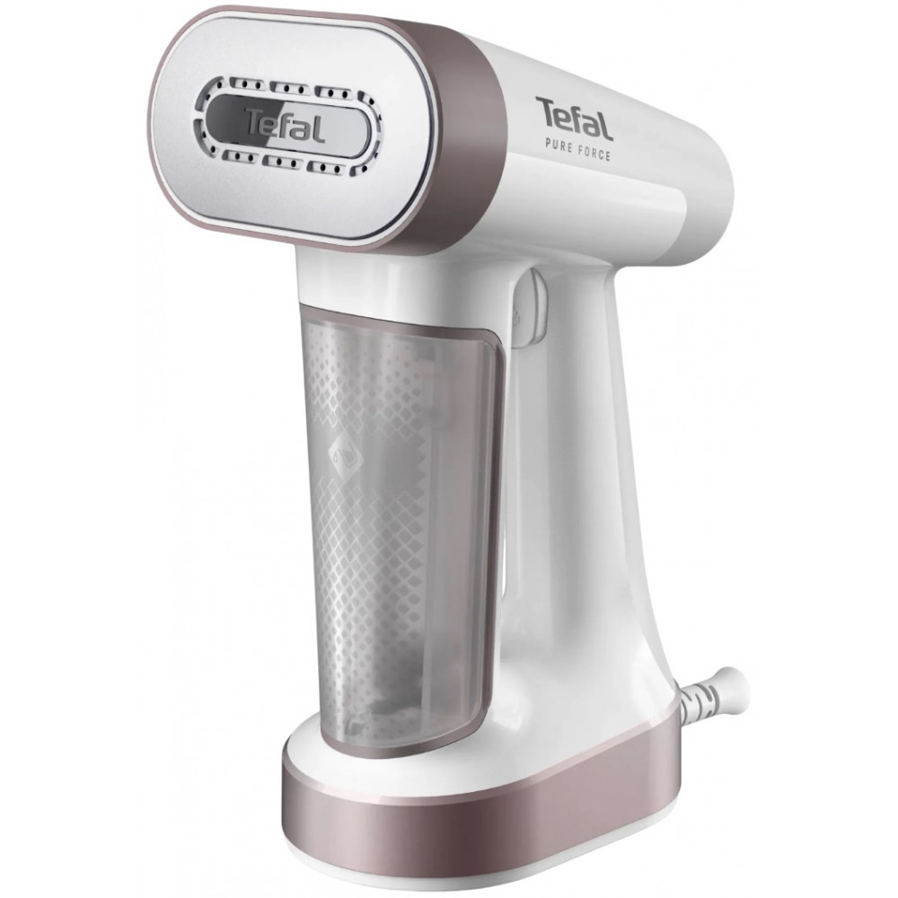 Відпарювач Tefal компактний Pure Force 2в1, 1800Вт, 180мл, постійна пара - 35гр, керам. підошва, білий