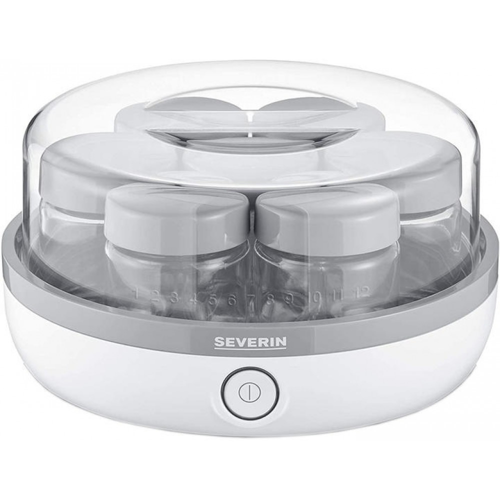 Йогуртниця  Severin 13Вт, пластик, біло-сірий