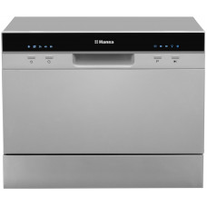 Посудомийна машина Hansa настільна, 6компл., A+, 55см, дисплей, сріблястий