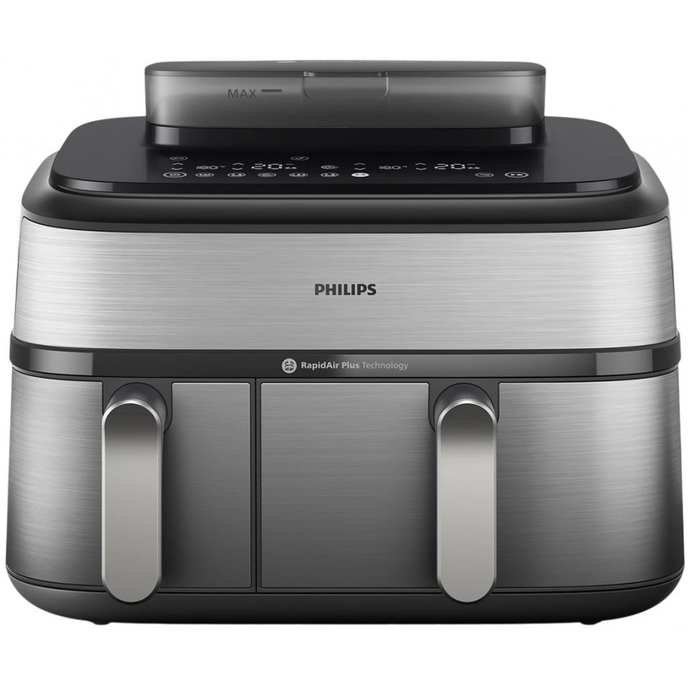 Мультипіч Philips Ovi Dual Steam 2750Вт, чаша-3+6л, сенсорне управл., 12 авто. программ,  пластик/метал