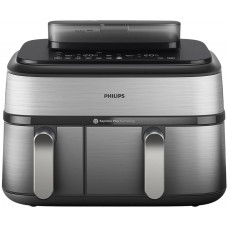 Мультипіч Philips Ovi Dual Steam 2750Вт, чаша-3+6л, сенсорне управл., 12 авто. программ,  пластик/метал