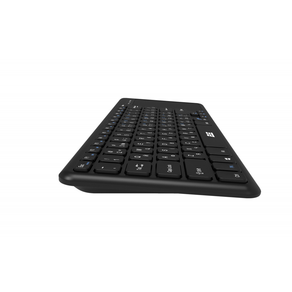 Клавіатура ножнична 2E KT100 78key, WL, EN/UK, чорний