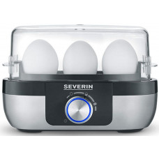 Яйцеварка Severin 270Вт, механічне керування, на 3 яйця, звуков., сигнал, пластик, сіро-чорний