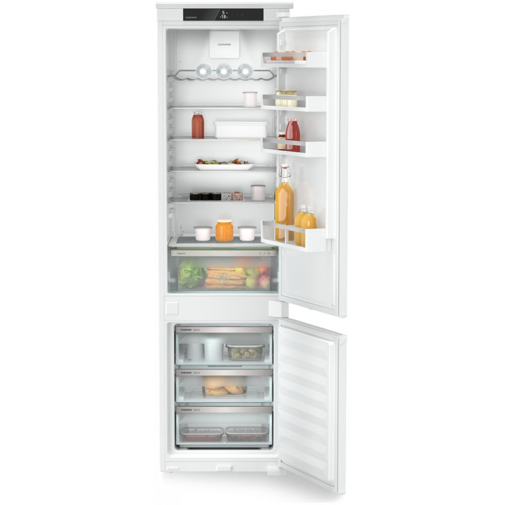 Холодильник Liebherr вбудований з нижн. мороз., 193.8x54.1х54.6, холод.відд.-215л, мороз.відд.-70л, 2дв., A++, NF, диспл внутр., білий