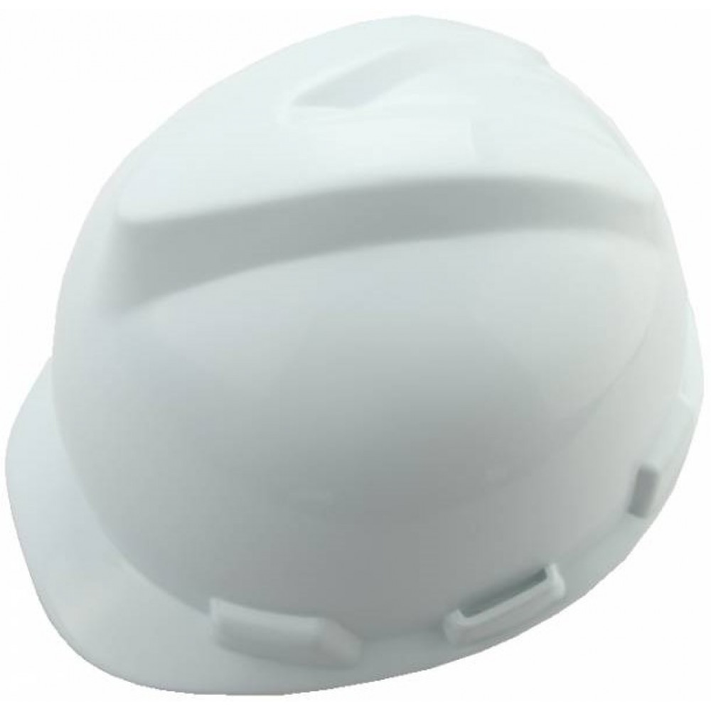 Каска захисна Tolsen, пластик поліпропілен РР, пряжка для регулювання, навушники, білий