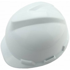 Каска захисна Tolsen, пластик поліпропілен РР, пряжка для регулювання, навушники, білий