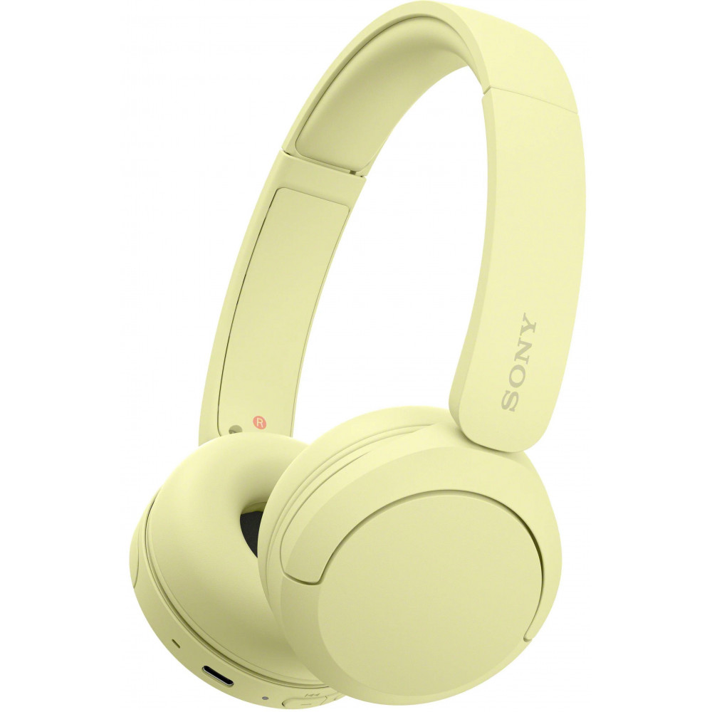 Навушники On-ear Sony WH-CH520 BT 5.2, SBC, AAC, Wireless, Mic, Жовтий