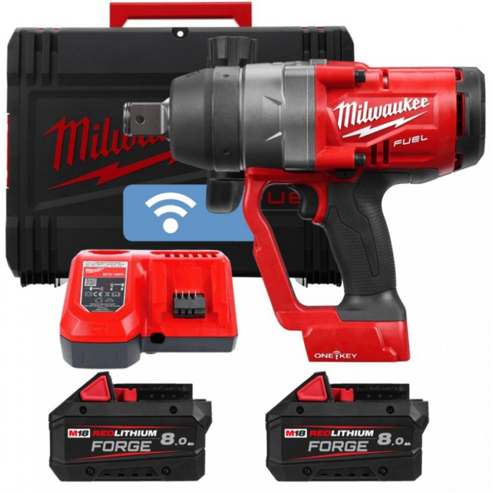 Гайковерт ударний акумуляторний Milwaukee M18 ONEFHIWF1-802X 18В АКБ 2х8А·год 0-1650об/хв 2400Нм 1/2