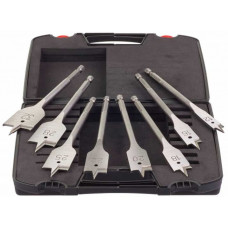 Свердло по дереву перове Milwaukee, набір 8шт, 12-32мм, шестигранний хвостовик, кейс Свердло по дереву перове Milwaukee, набір 8шт, 12-32мм, шестигранний хвостовик, кейс