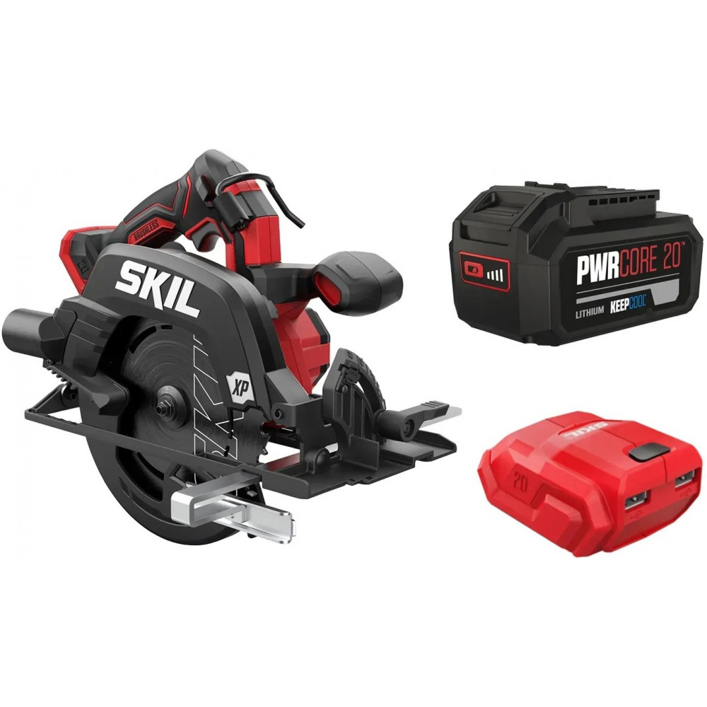 Пила дискова акумуляторна SKIL 3571 CA XP безщіткова 20В 1х5А·год 184мм 2.95кг