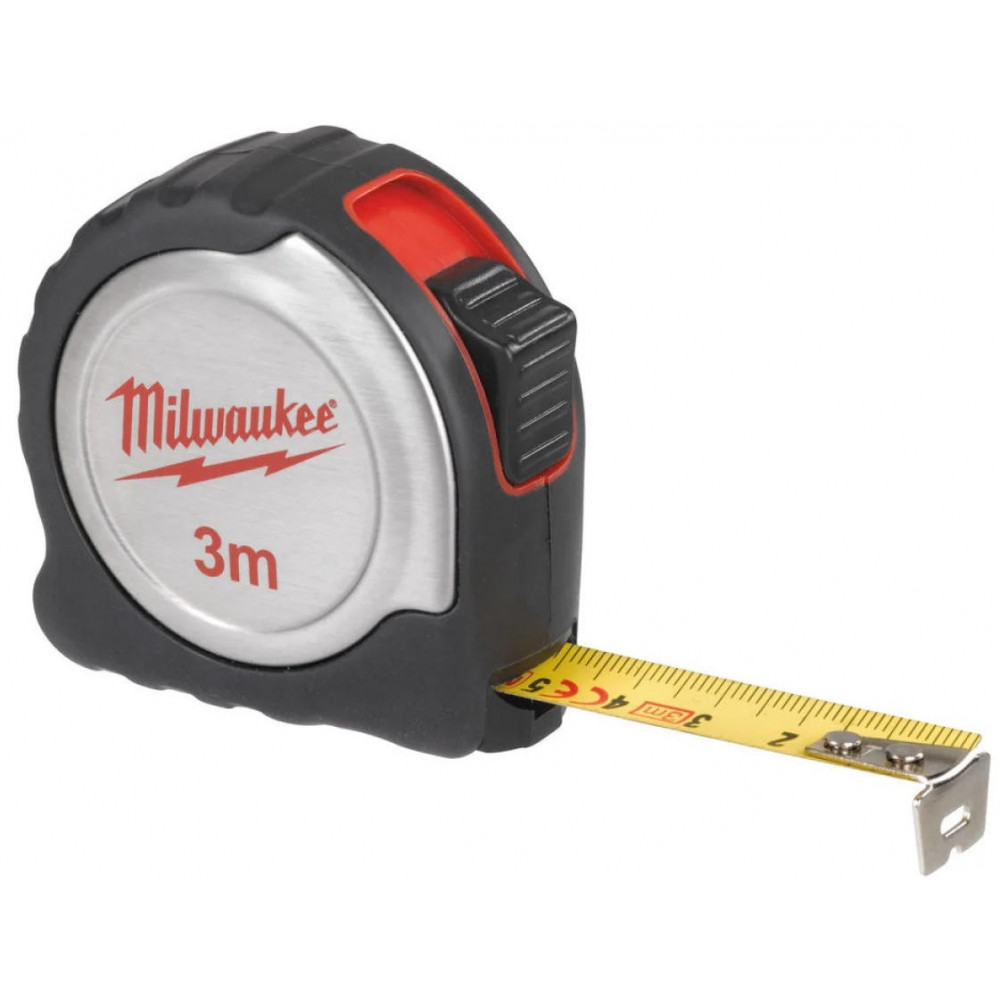 Рулетка Milwaukee C3/16, 3мх16мм, з фіксатором змотування, АБС-пластик