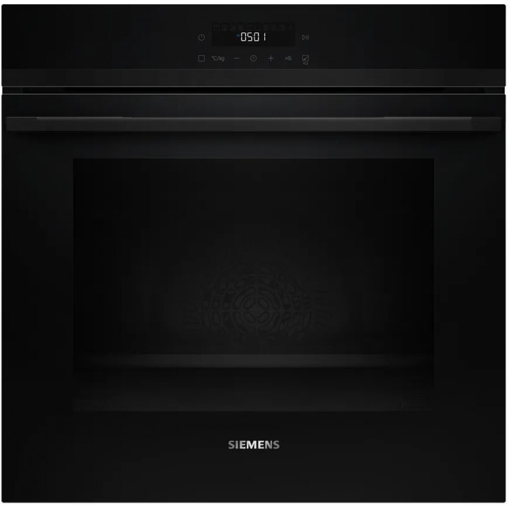 Духова шафа Siemens електрична, 76л, A, дисплей, конвекція, телескопічні направляючі, soft closing, чорний