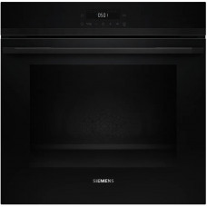 Духова шафа Siemens електрична, 76л, A, дисплей, конвекція, телескопічні направляючі, soft closing, чорний
