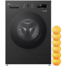 Пральна машина LG фронтальна, 9кг, 1200, A+++, 55см, дисплей, пара, інвертор, чорний Пральна машина LG фронтальна, 9кг, 1200, A+++, 55см, дисплей, пара, інвертор, чорний