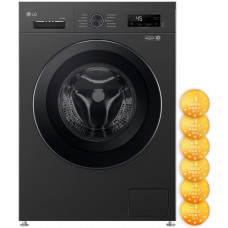 Пральна машина LG фронтальна, 6.5кг, 1200, A+++, 44см, дисплей, пара, інвертор, чорний Пральна машина LG фронтальна, 6.5кг, 1200, A+++, 44см, дисплей, пара, інвертор, чорний