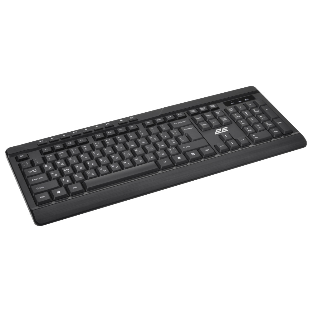 Комплект клавіатура та миша 2E MK410 WL, EN/UK/RU, чорний