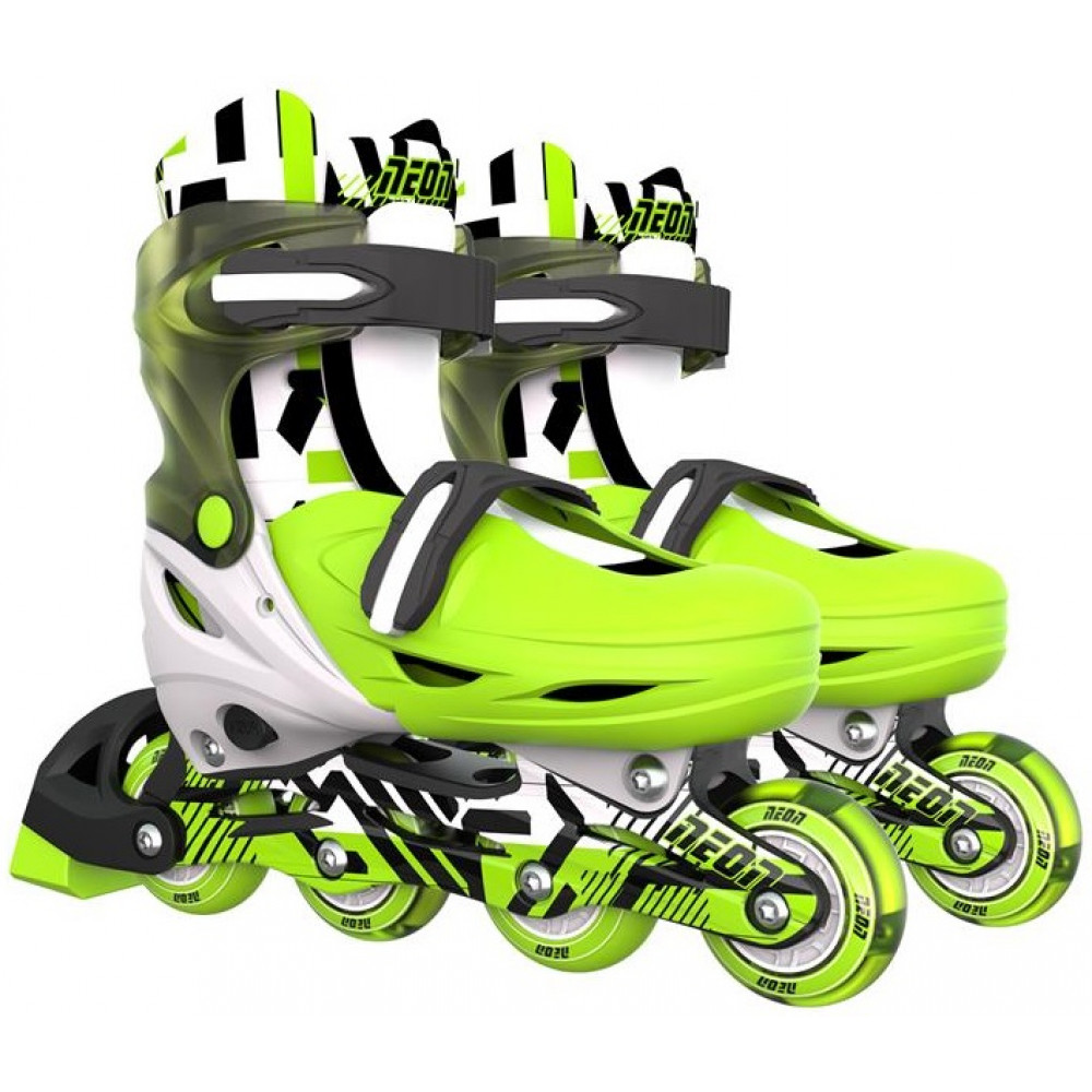 Роликові ковзани Neon Inline, розмір 30-33, зелений