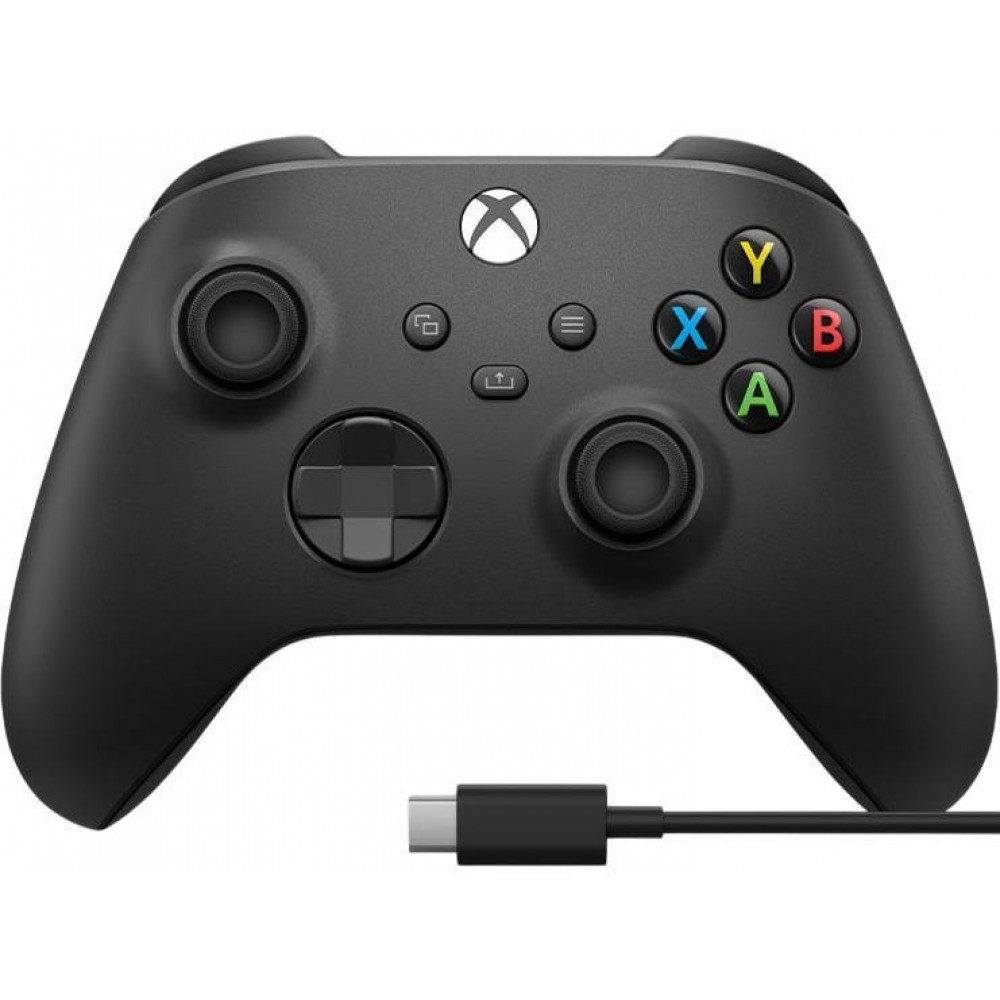 Геймпад Xbox BT, Carbon Black (USB cable)