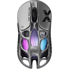 Миша GravaStar Mercury X Pro, 8K, BT/WL/USB-A, RGB, сірий