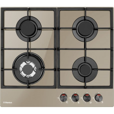 Варильна поверхня Hansa  газова на склі, 59см, чавун, бежевий