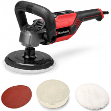 Шліфмашина полірувальна Einhell CC-PO 1100/150 CE 1100Вт 150мм 500-3500об/хв підтримка обертів 2.11кг