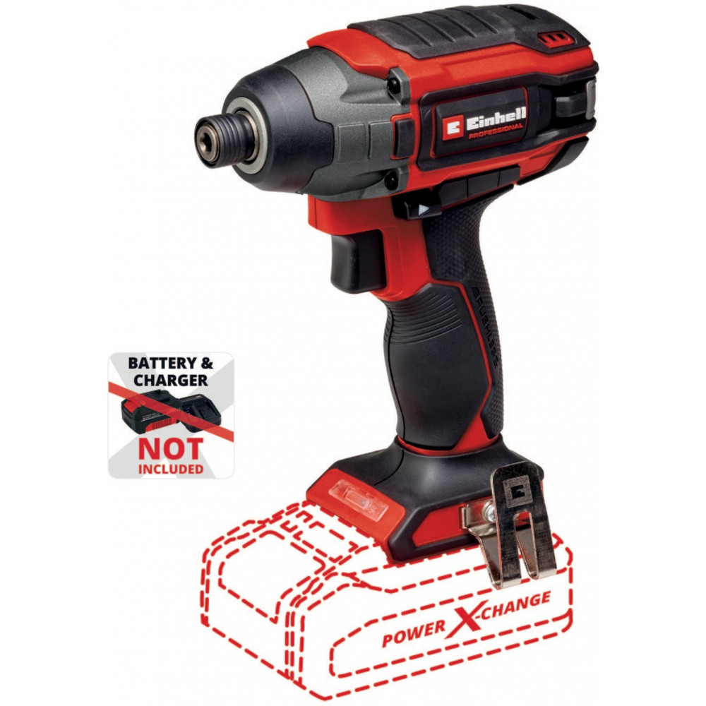 Гвинтокрут акумуляторний ударний Einhell Professional TP-CI 18/220 Li BL - Solo PXC 18В безщітковий 220Нм 2900об/хв 1.16кг без АКБ та ЗП