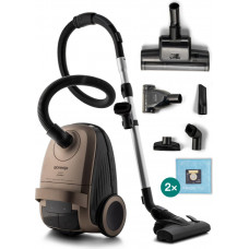 Пилосос Gorenje мішковий, 850Вт, конт пил -3л, HEPA, сенсорне упр, телескоп трубка, бронзовий Пилосос Gorenje мішковий, 850Вт, конт пил -3л, HEPA, сенсорне упр, телескоп трубка, бронзовий