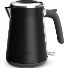 Електрочайник Tefal Collection 1.68л, Strix, нерж. сталь, чорний