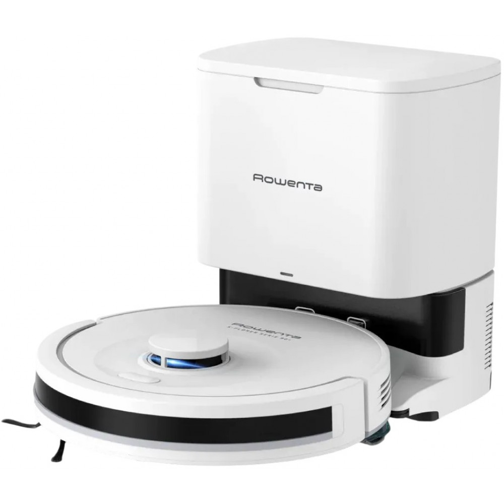 Робот-пилосос Rowenta миючий X-PLORER Serie 90+, 6000ПаВт, h=9.7см, 0.26л, конт пил -0.29л, автон. робота до 270хв, білий