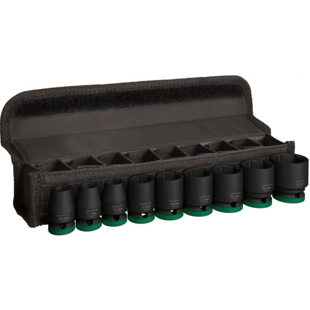 Набір ударних торцевих головок Bosch Professional Standart 9шт 1/2