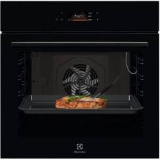Духова шафа Electrolux електрична, 72л, A+, пара, дисплей, конвекція, телескопічні напрямні, чорний