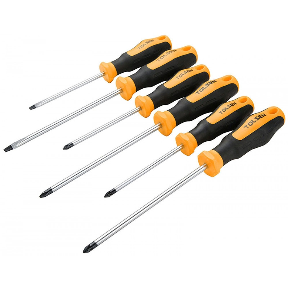 Викрутки Tolsen Ерго набір 6шт, SL,PH, PZ