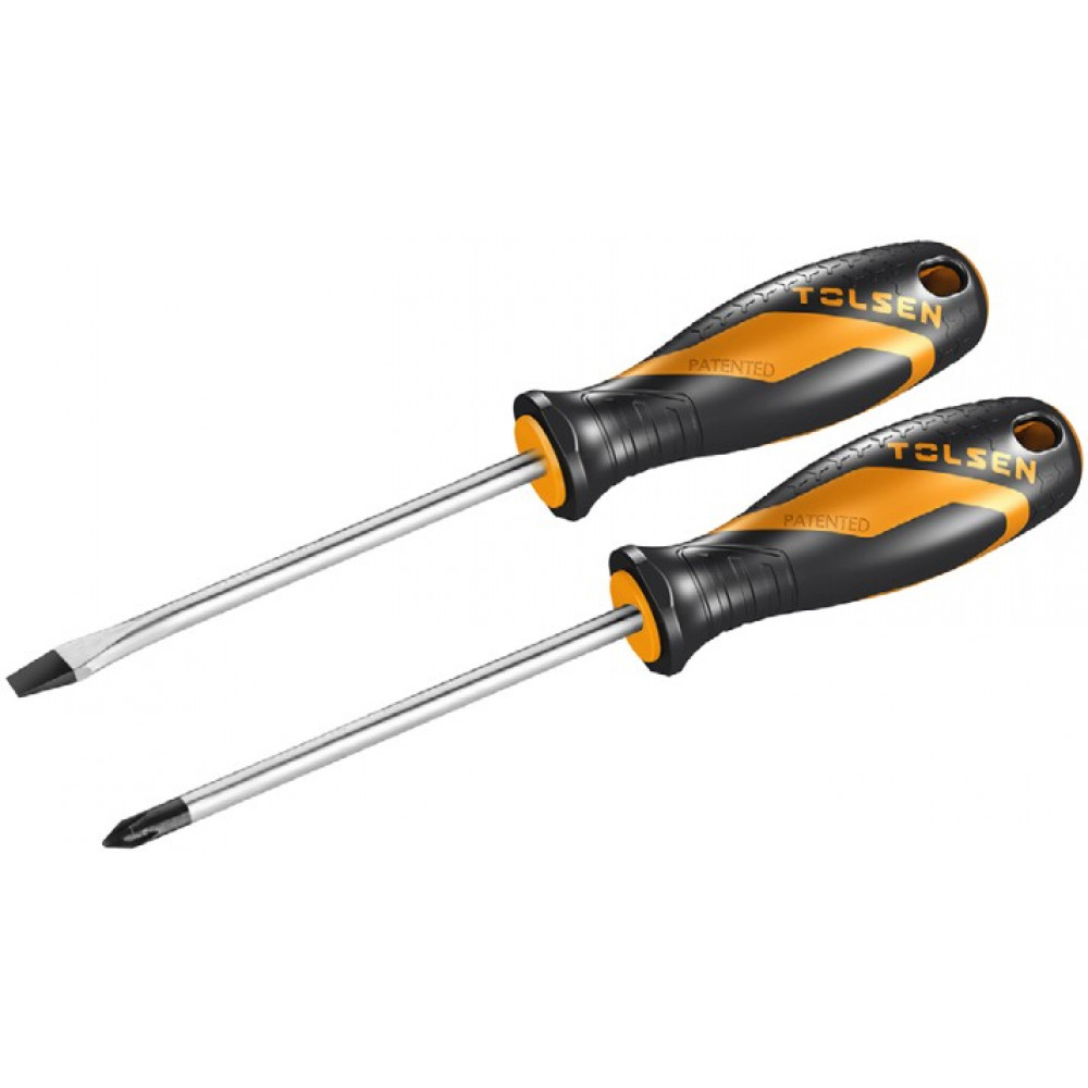 Викрутки Tolsen Ерго набір 2шт, SL,PH, 100мм