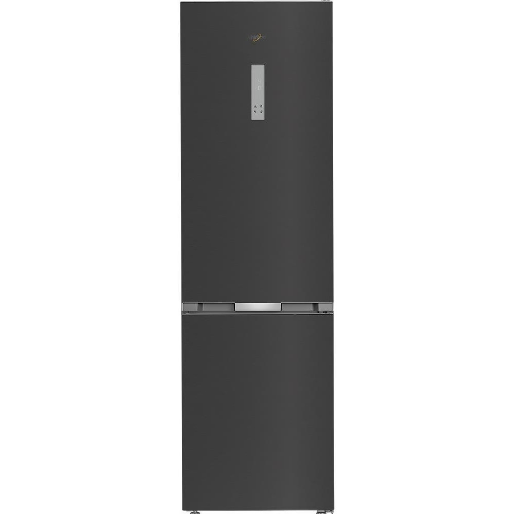 Холодильник Whirlpool з нижн. мороз., 203.5x60х66.3, холод.відд.-231л, мороз.відд.-104л, 2дв., А++, NF, дисплей, інв., зона нульова, сірий