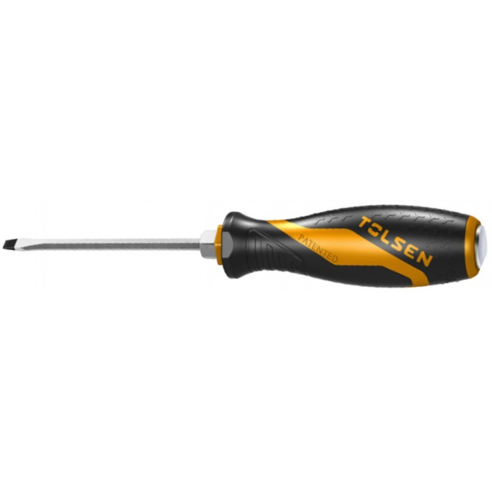 Викрутка Tolsen плоска, ударна, SL6.5х100мм, сталь CrV
