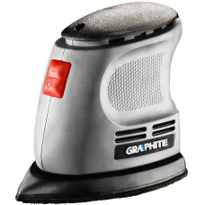 Шліфмашина вібраційна GRAPHITE Delta 105Вт платформа 140х140х97 24000кол/хв 0.87кг