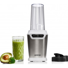 Блендер Gorenje стаціонарний 700Вт, чаша-750мл, подрібнювач, білий-нерж Блендер Gorenje стаціонарний 700Вт, чаша-750мл, подрібнювач, білий-нерж