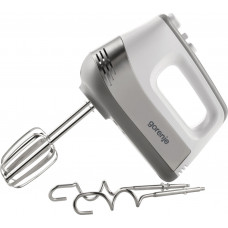 Міксер Gorenje ручний 500Вт, насадки-4 вінчика, турборежим, білий-нерж