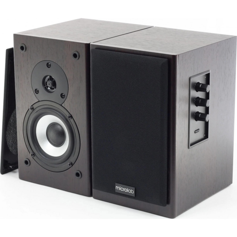 Акустична система MICROLAB B-72 2.0, 24W, mini-jack, чорний