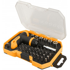 Біти Tolsen, набір 41шт, бітотримач, Т-руків'я 1/4