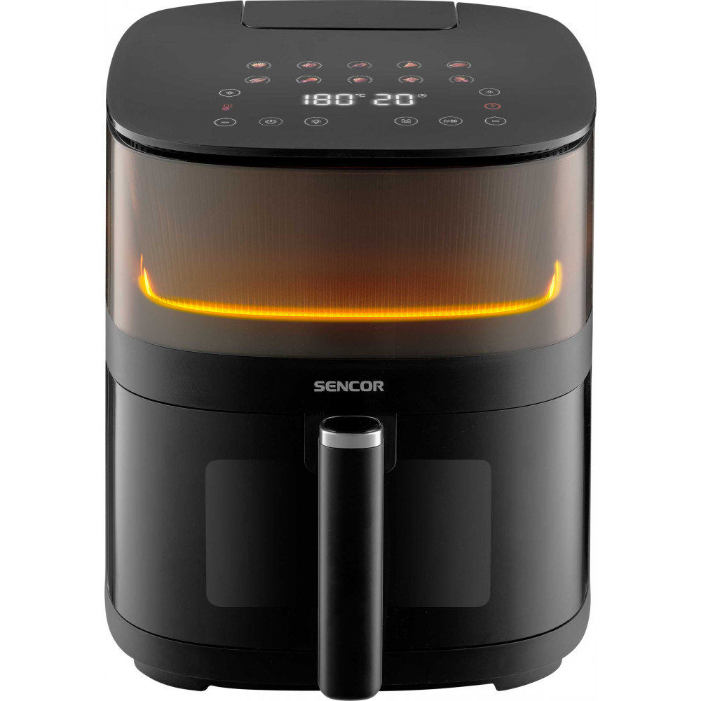 Мультипіч Sencor Vita, 1500Вт, чаша-5л, сенсорне керув., 10 програм, метал/пластик, з віконцем, чорний