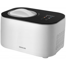 Морозивниця Sencor 100Вт, чаша-1л, час приготув.-60хв, пластик, чорно-білий