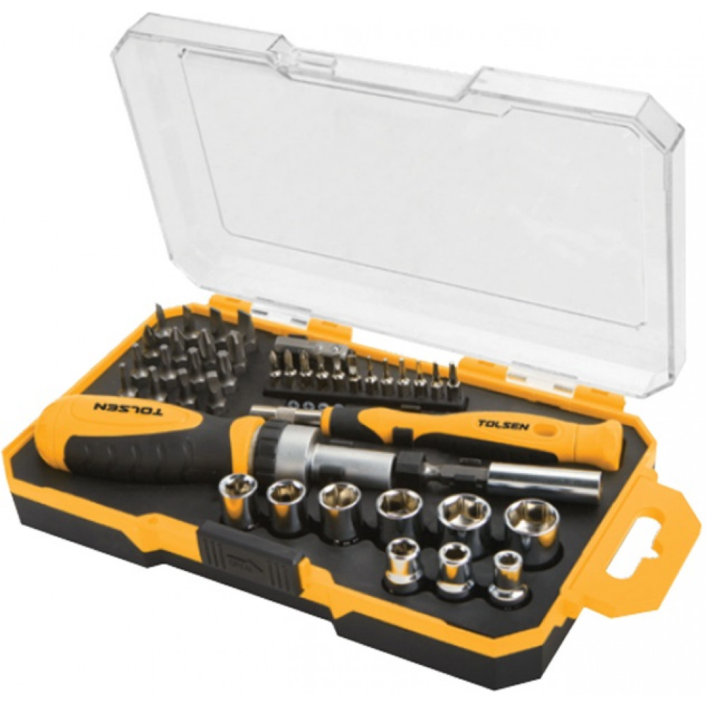 Біти Tolsen, набір 42шт, бітотримач, 1/4
