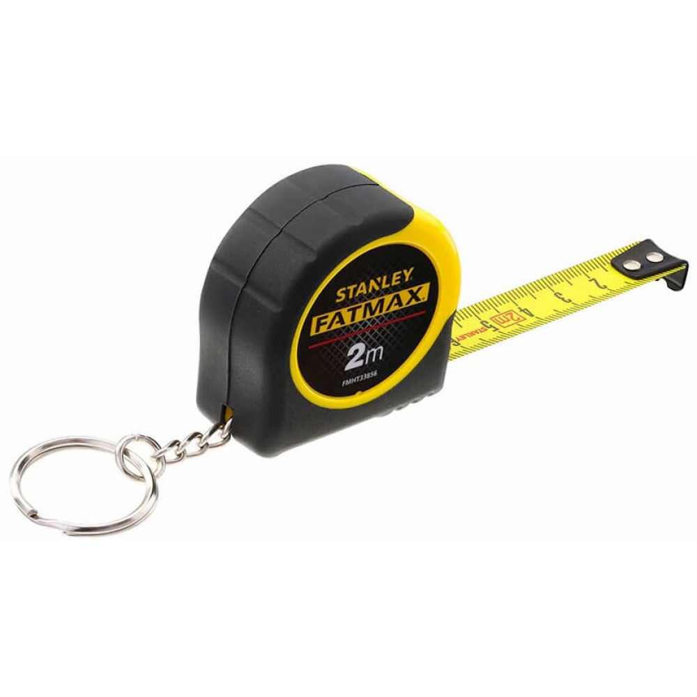 Рулетка Stanley FATMAX, 2м, 13мм, корпус двокомпонентний/гумовий