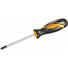Викрутка Tolsen Ерго хрестова, PZ1x100мм, сталь CrV Викрутка Tolsen Ерго хрестова, PZ1x100мм, сталь CrV