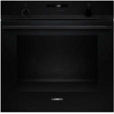 Духова шафа Siemens електрична, 76л, A, дисплей, конвекція, телескопічні направляючі, чорний